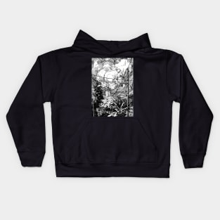 Curly clouds Kids Hoodie